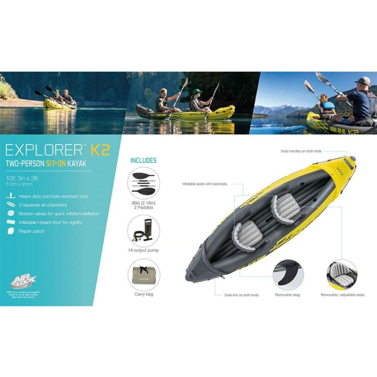 Intex Explorer K2 Kayak Woolworths