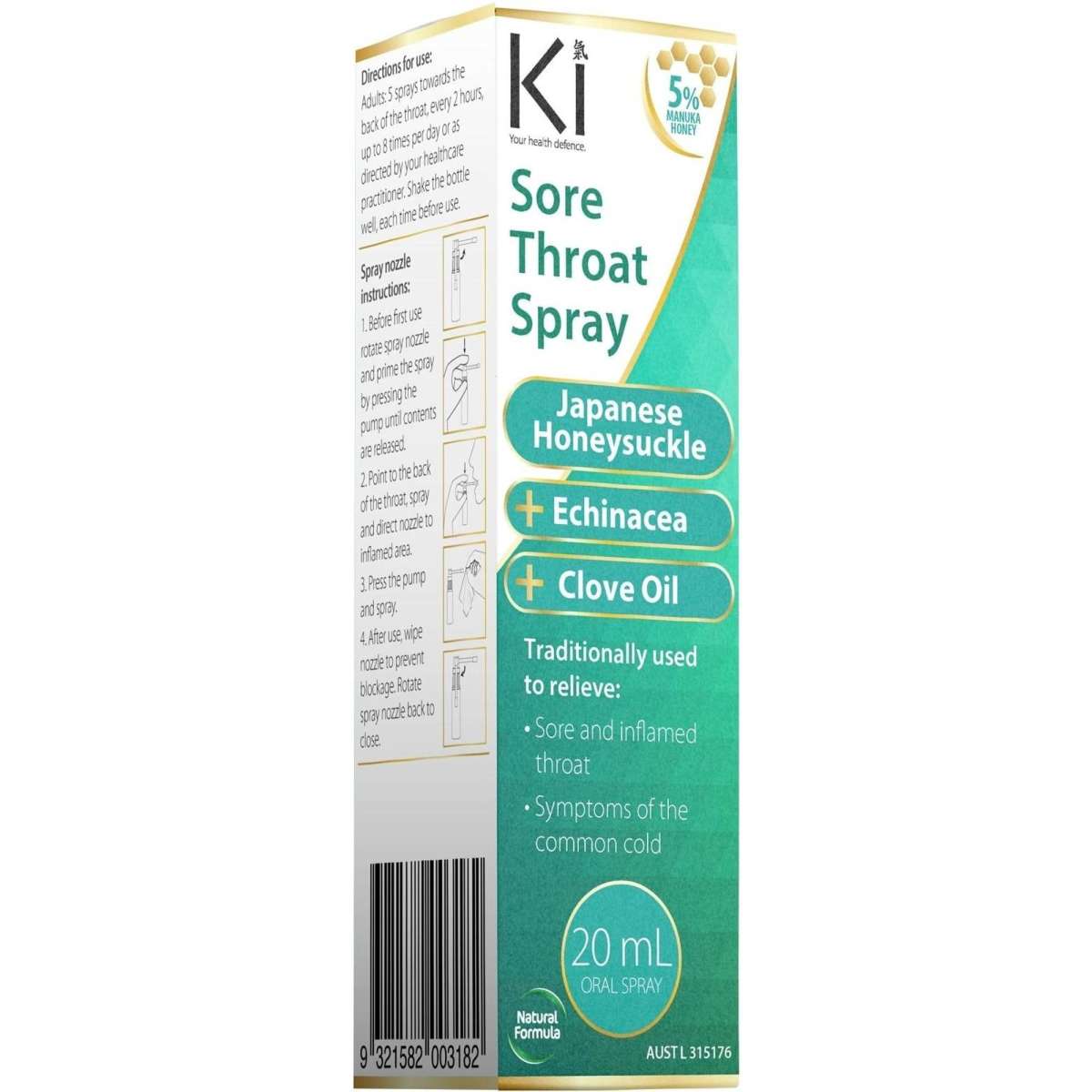 Ki Sore Throat Spray 20ml Woolworths