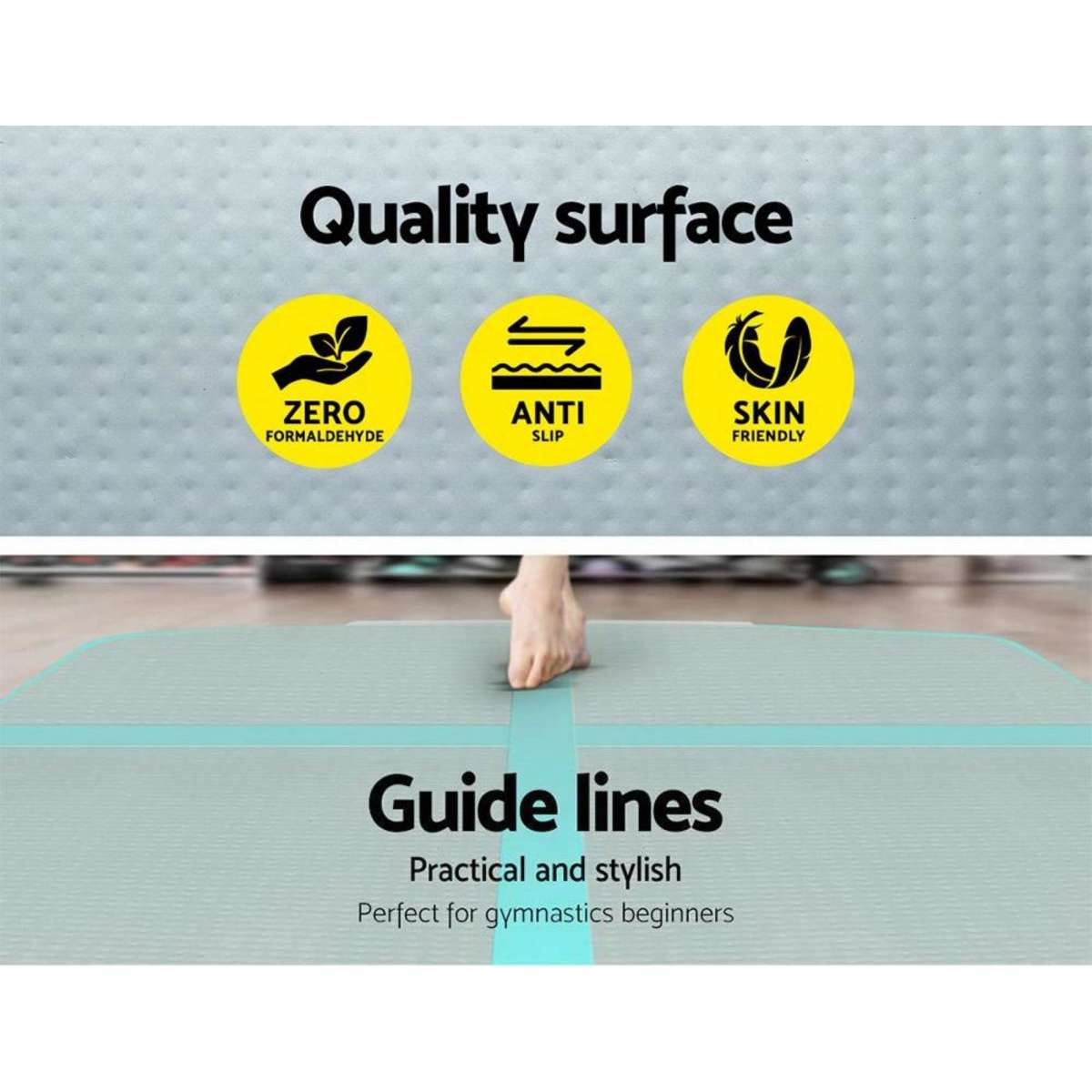 Everfit 4X1M Airtrack Inflatable Air Track Tumbling Mat Floor Home