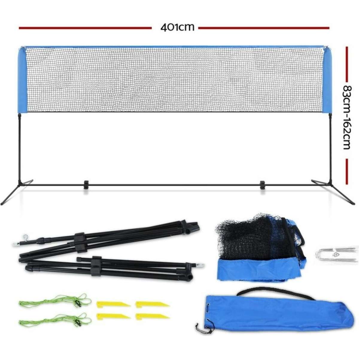 Everfit Portable Sports Net Stand Badminton Volleyball Tennis Soccer 4M