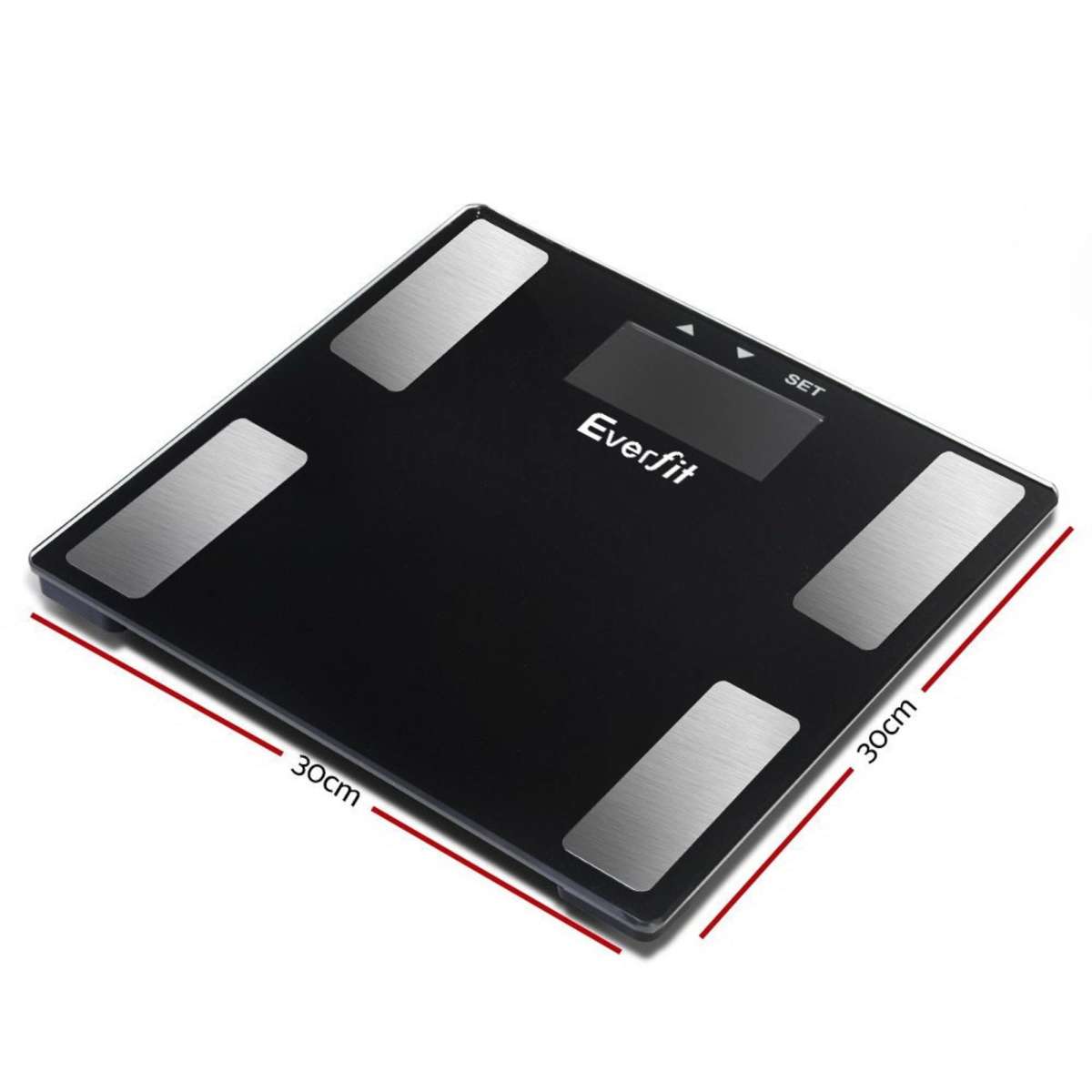 Everfit Body Fat Bathroom Scale Weighing BMI Monitor Gym 180KG Woolworths
