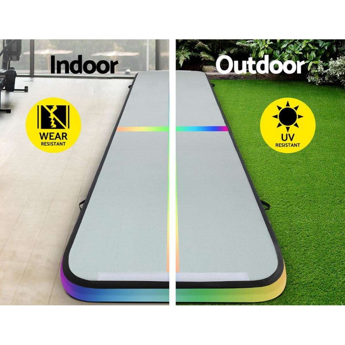 Everfit 5M Air Track Gymnastics Tumbling Exercise Mat W/ Pump