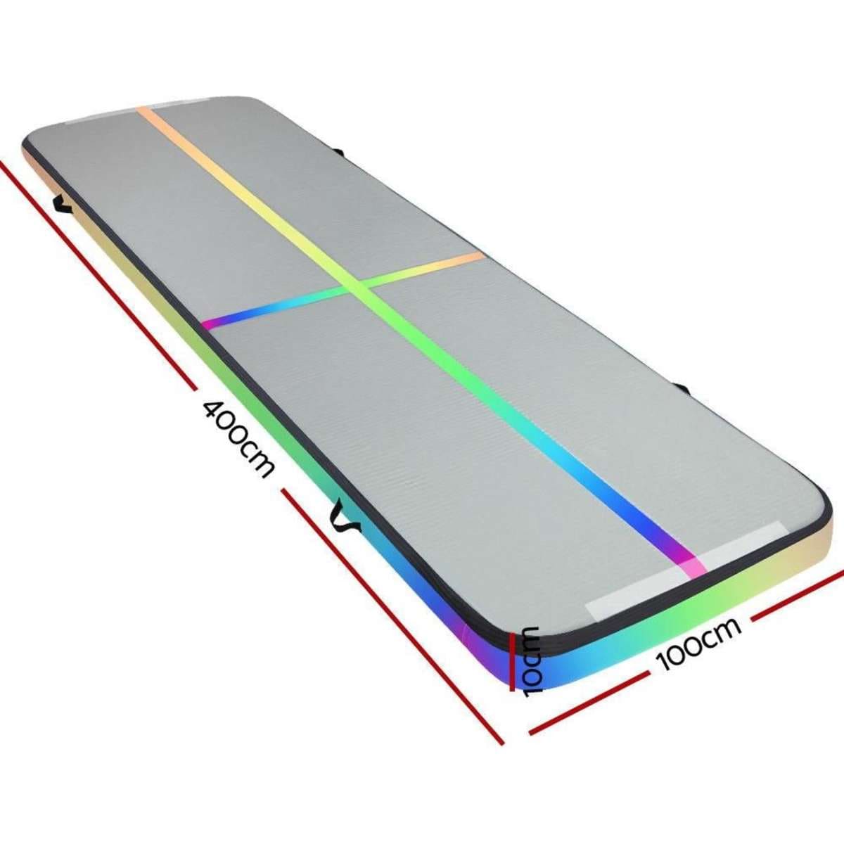 Everfit 4m Inflatable Air Track Mat Multi Coloured Woolworths