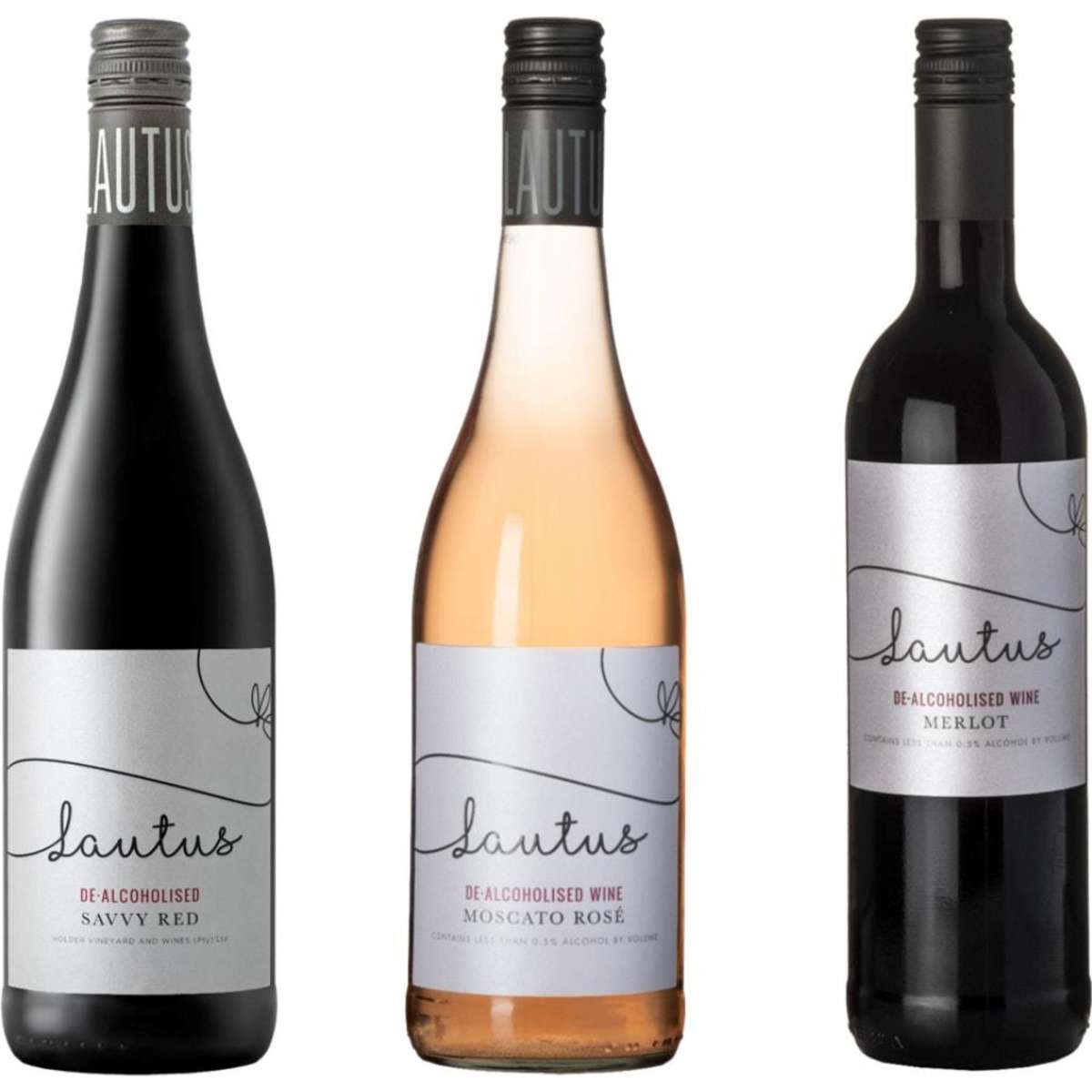 Gift Pack Trio NonAlcoholic Lautus Wines Savvy Red, Moscato Rosé