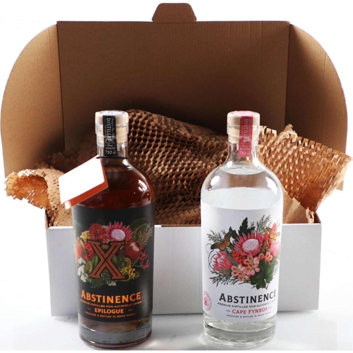 Gift Pack Duo Abstinence Floral & Epilogue 0 Gin 750ml Woolworths