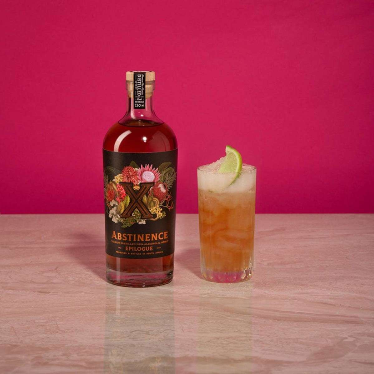 Gift Pack Duo Abstinence Floral & Epilogue 0 Gin 750ml Woolworths