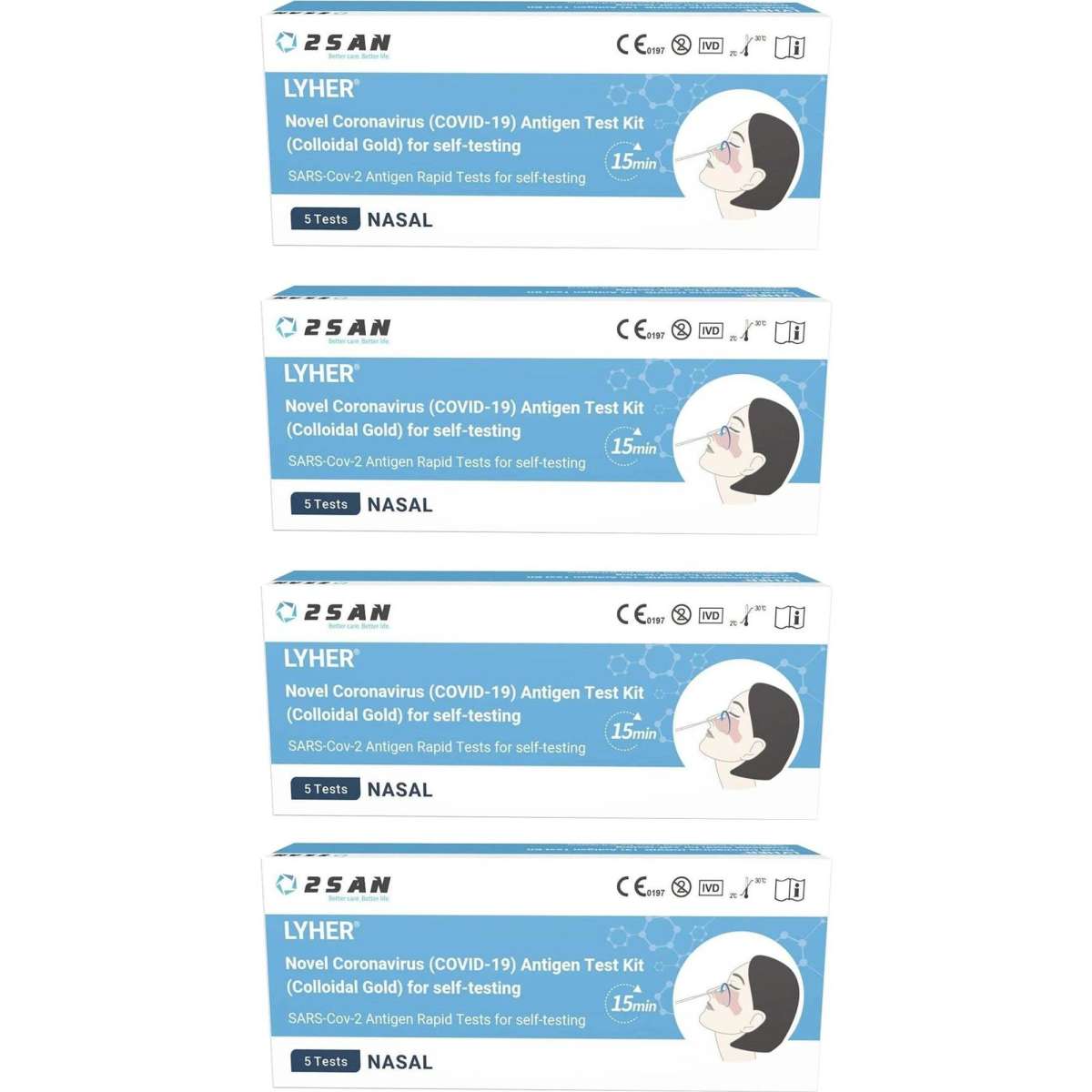 2SAN COVID Rapid Antigen Test 5 Pack x 4 Woolworths