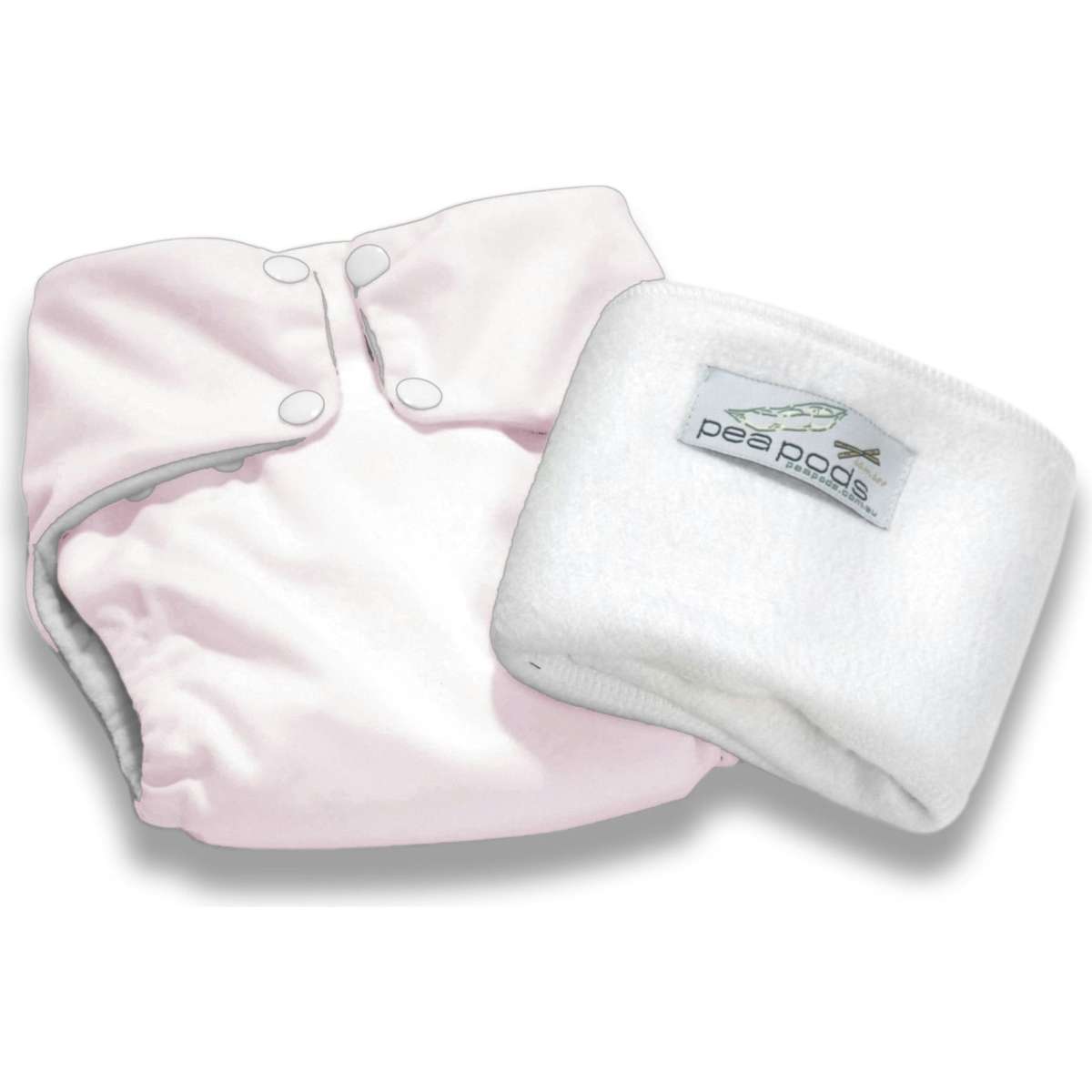 Pea Pods Reusable Cloth Nappy 5 Pack + Bonus Bamboo Liners & Night