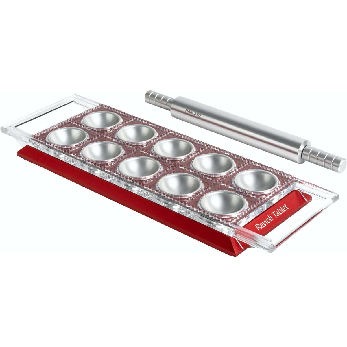 Marcato Ravioli Tablet with Rolling Pin Red Woolworths