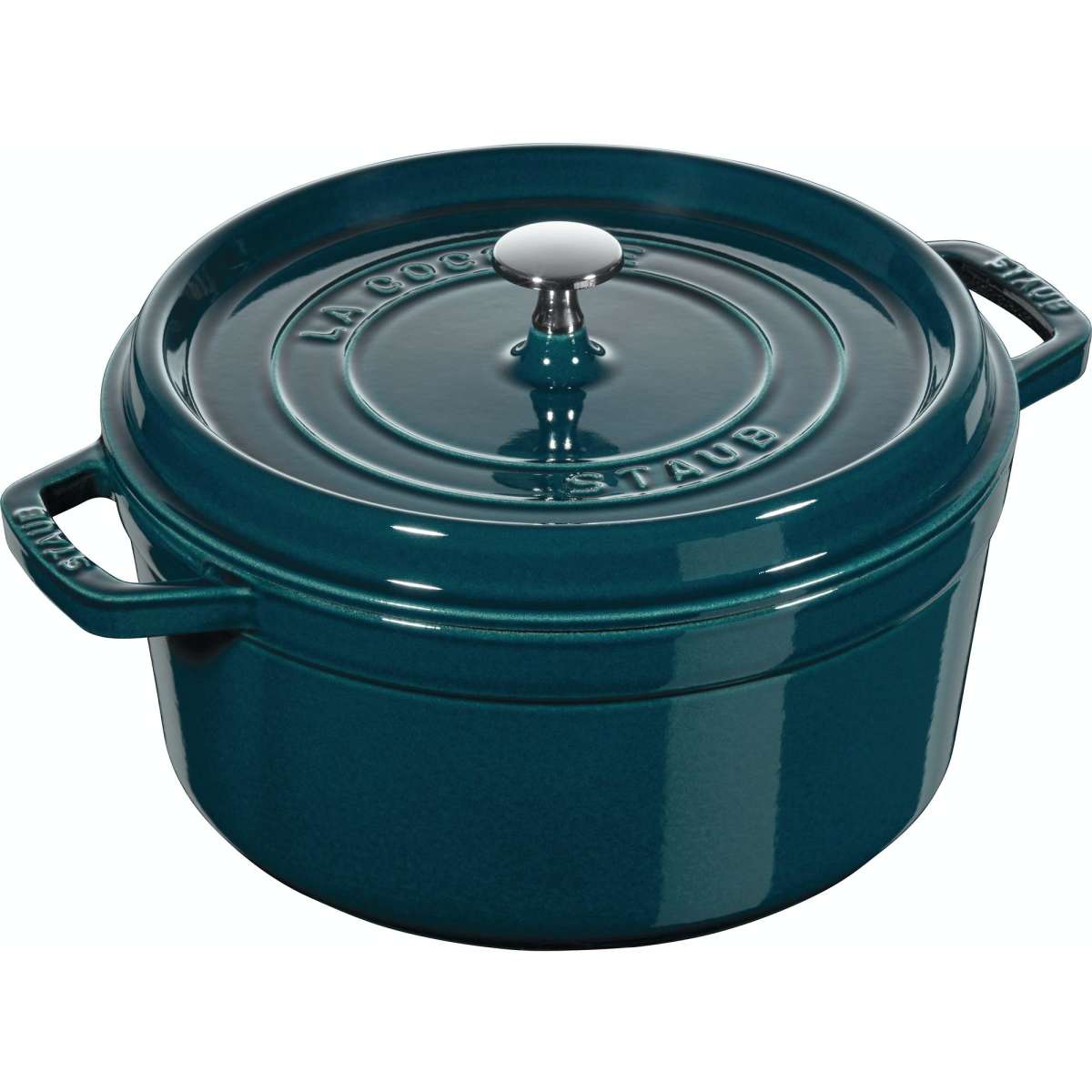 Staub Cast Iron Round Cocotte 28cm / 6.7L - La Mer | Woolworths