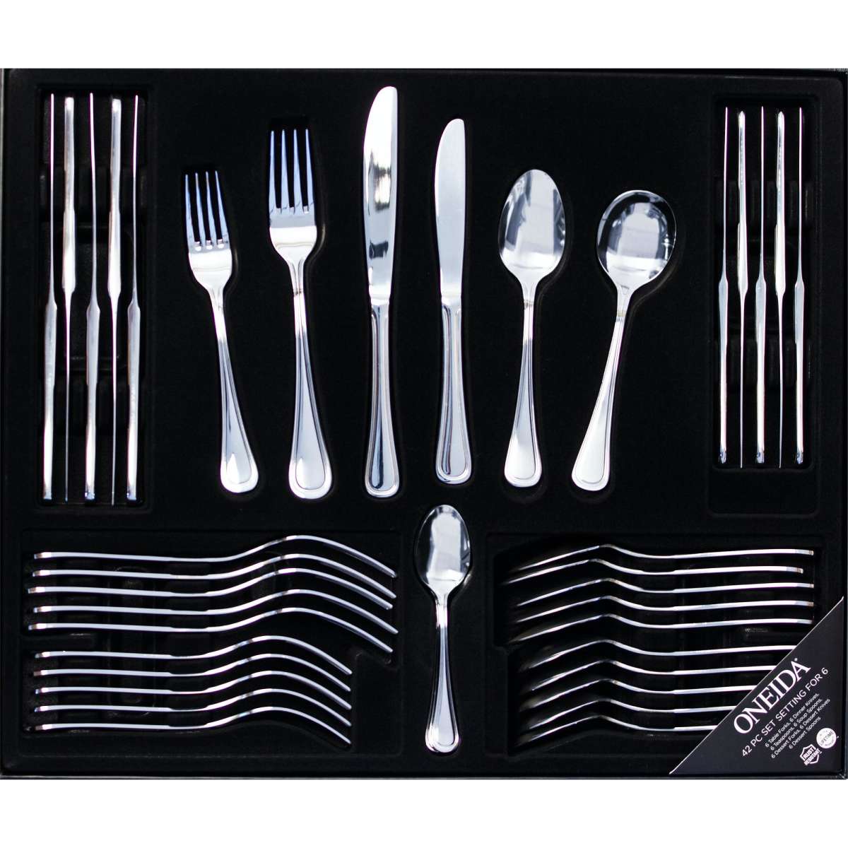 Oneida Barcelona 42pc Cutlery Set Woolworths