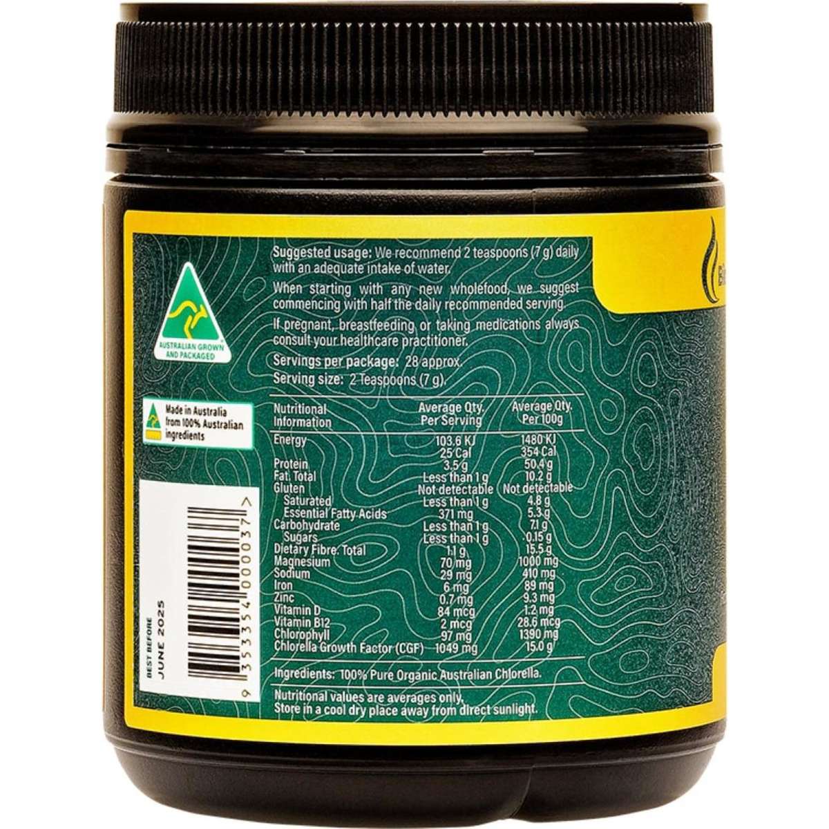 Biogenesis Chlorella Powder Natural 200g Woolworths