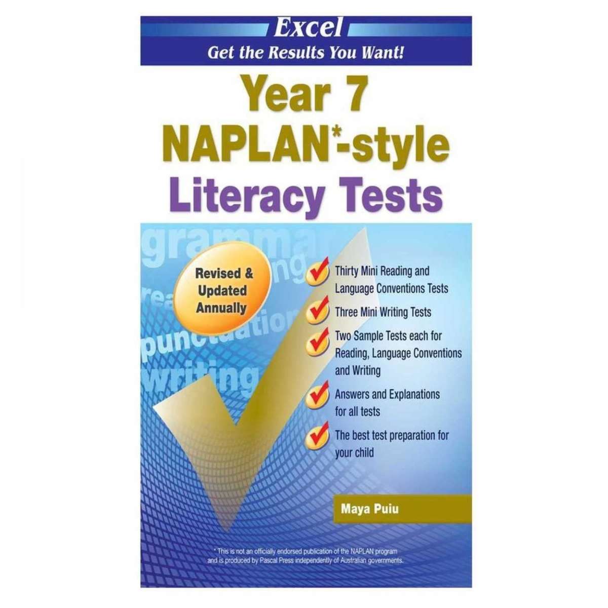 EXCEL Year 7 NAPLAN*style Literacy Tests Woolworths EXCEL Year 7 NAPLAN*style Literacy Tests Woolworths