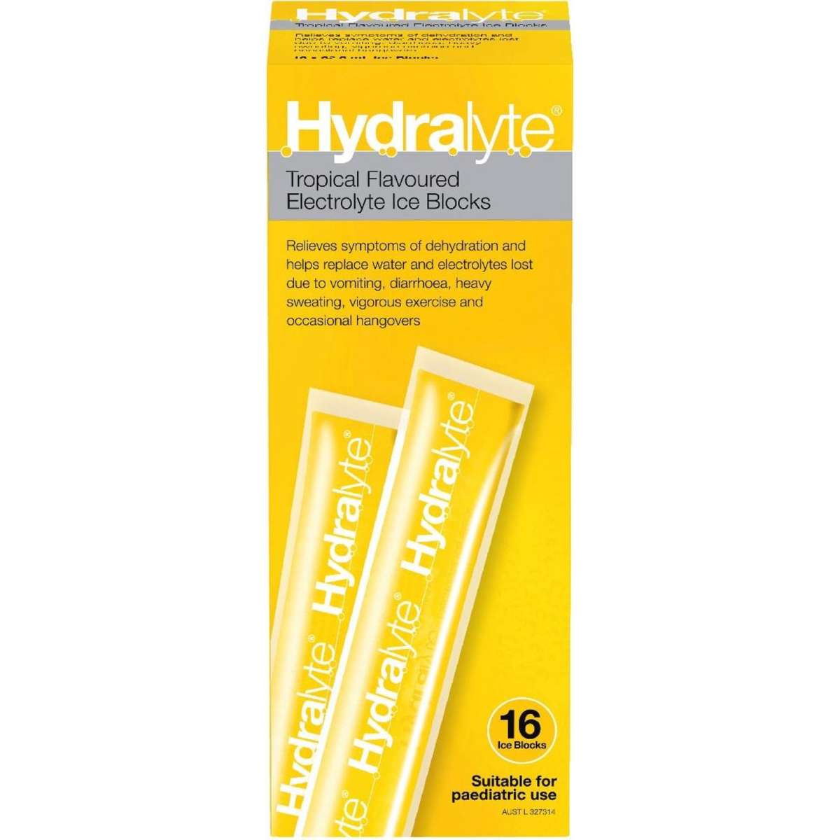 Hydralyte Ice Block Tropical 16pack Woolworths