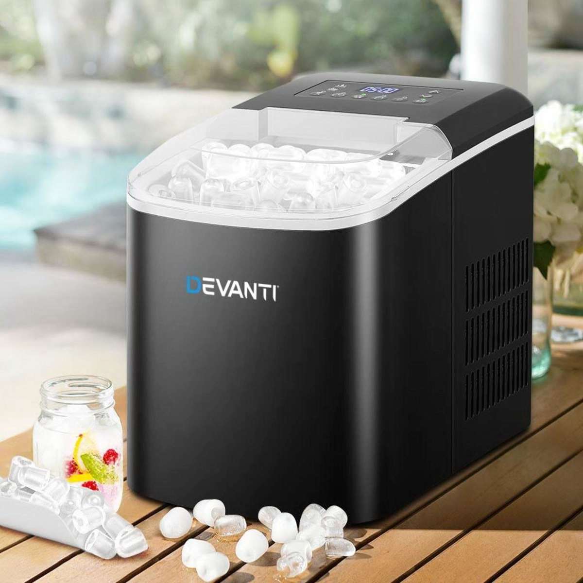 2.1L Ice Maker Machine Commercial Portable Ice Makers Cube Tray ...