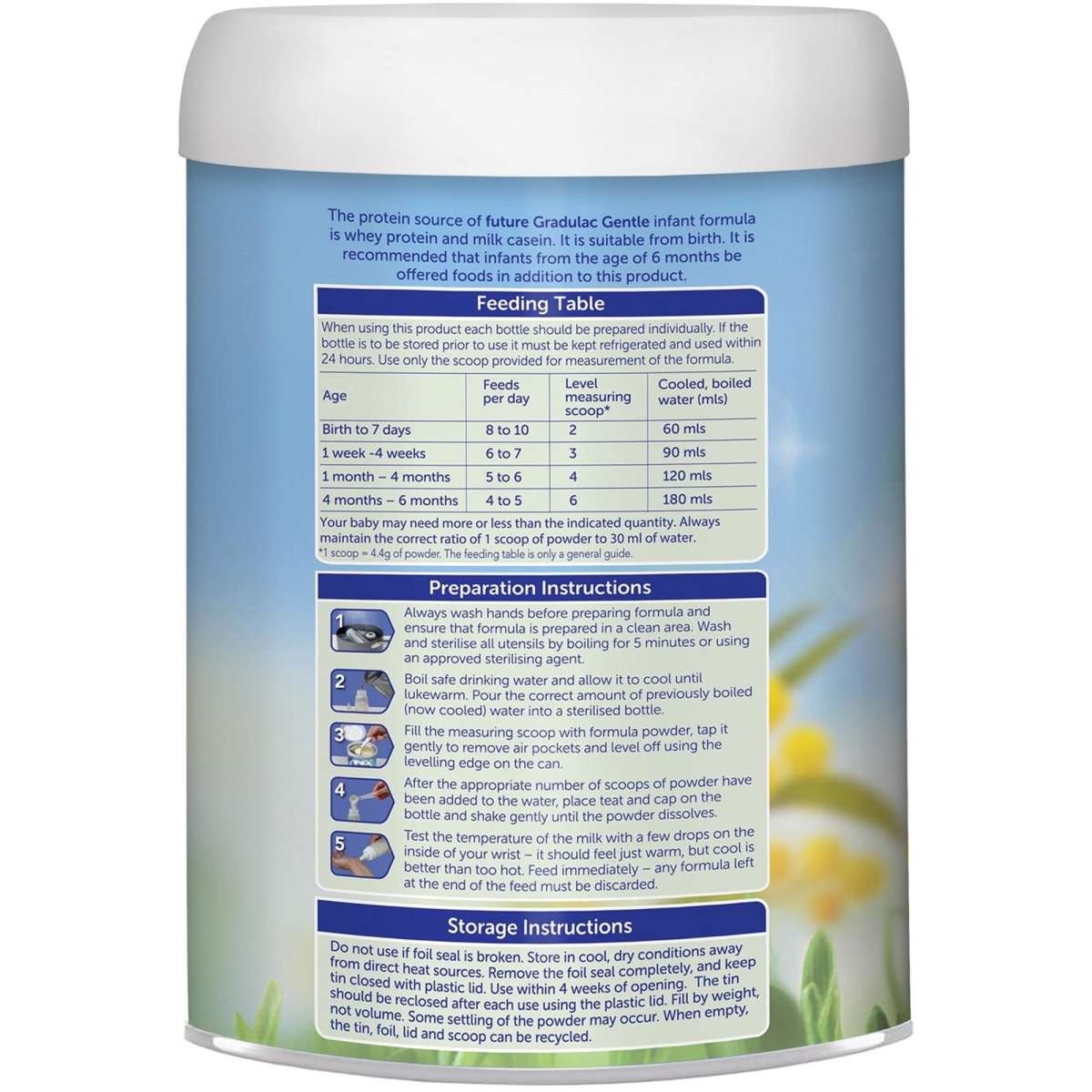 Future Australian Baby Formula Stage 1 Newborn Infant Formula (06months) 900g Woolworths