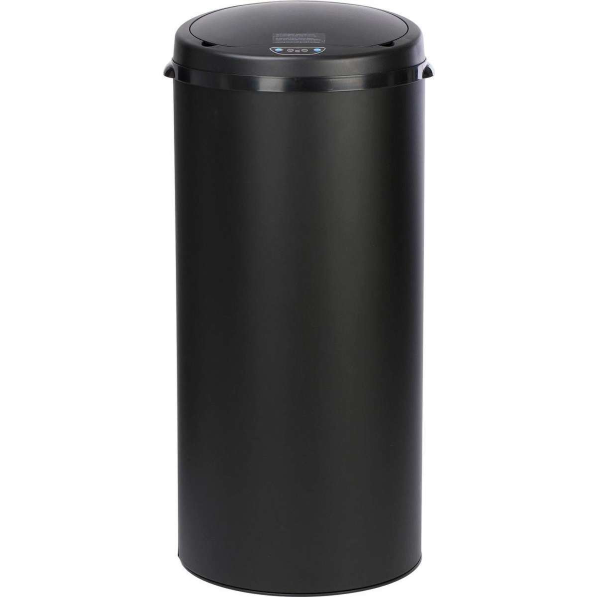 House & Home Matte Sensor Rubbish Bin 30L Black Woolworths