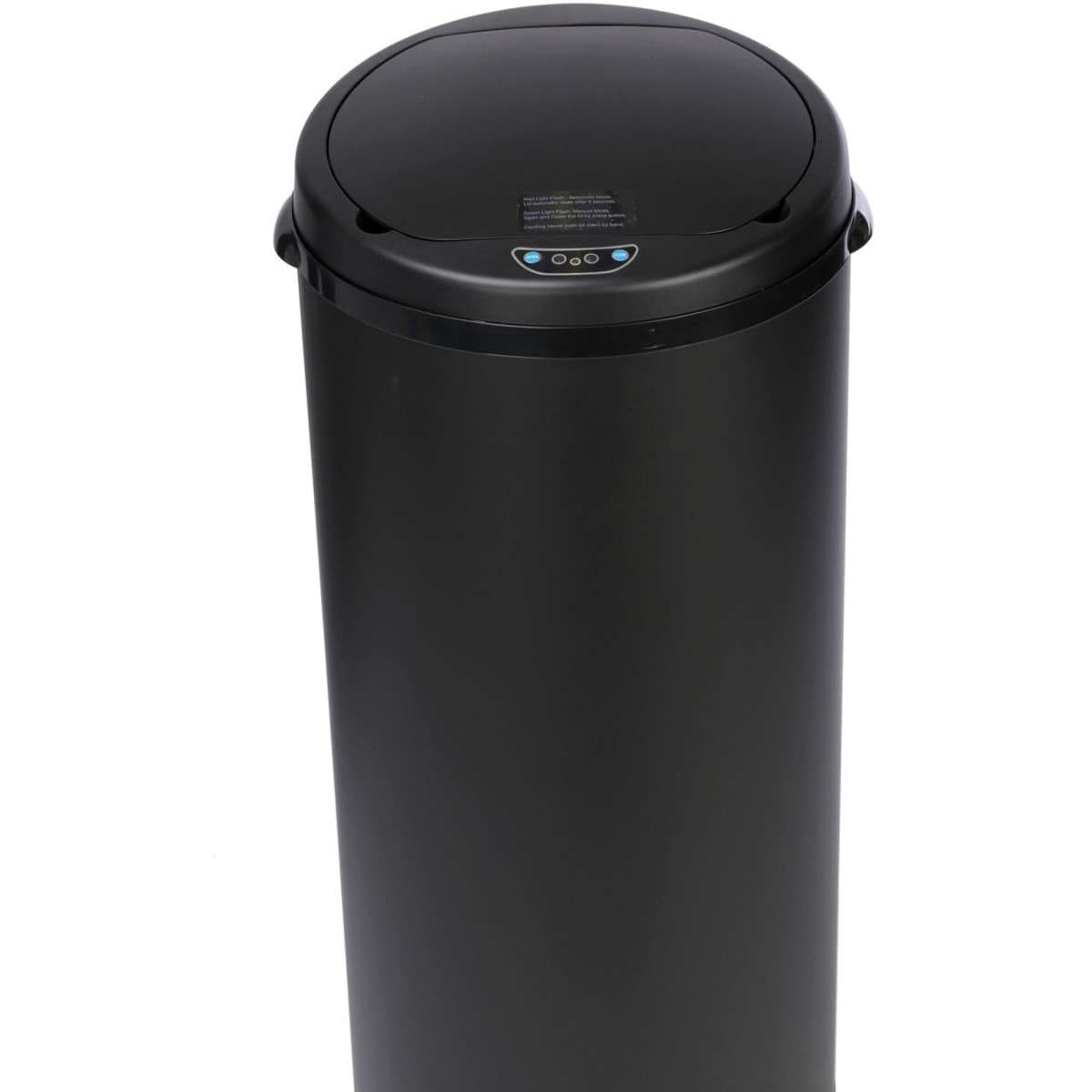 House & Home Matte Sensor Rubbish Bin 30L Black Woolworths