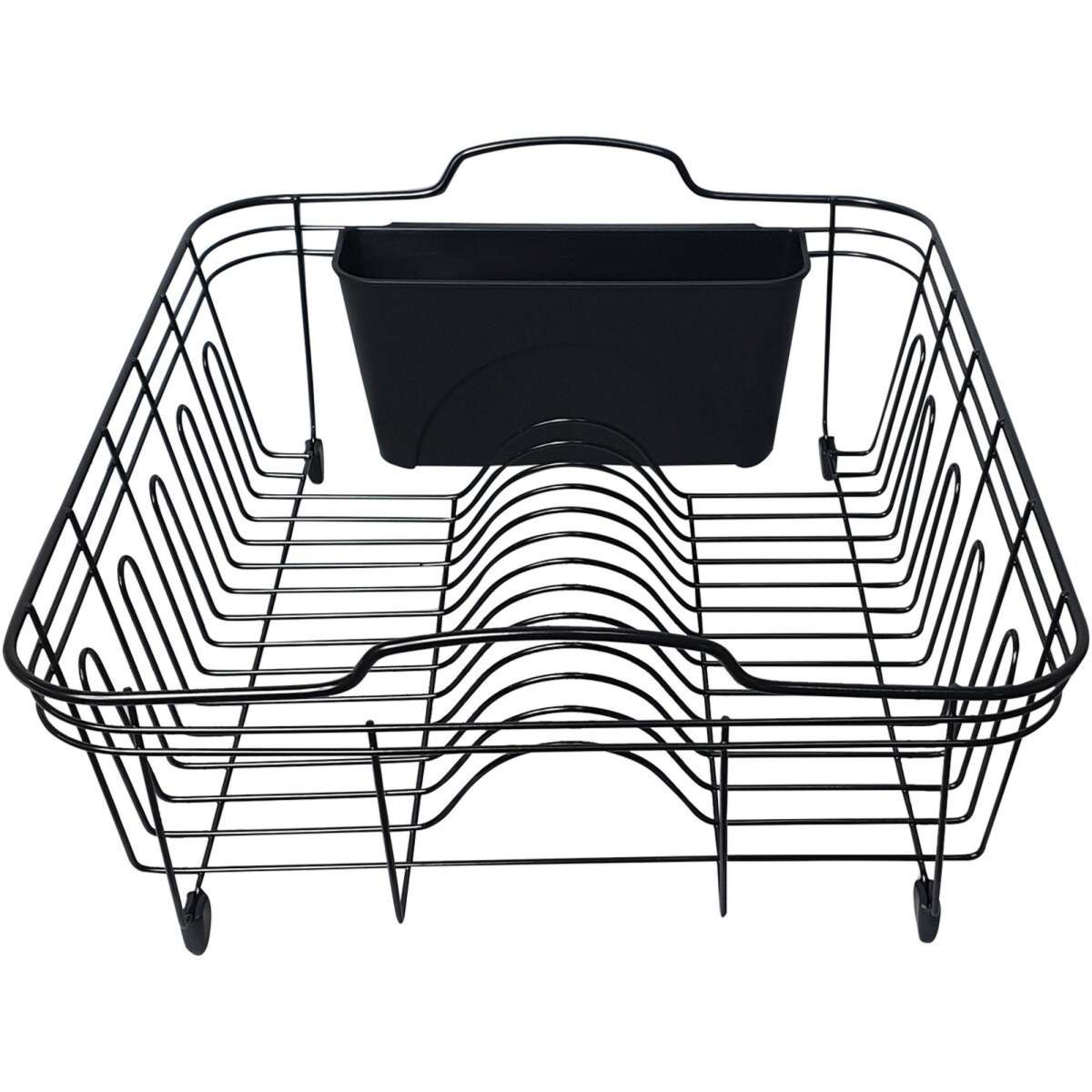 L.T. Williams Dish Drainer with Cutlery Basket Black Woolworths