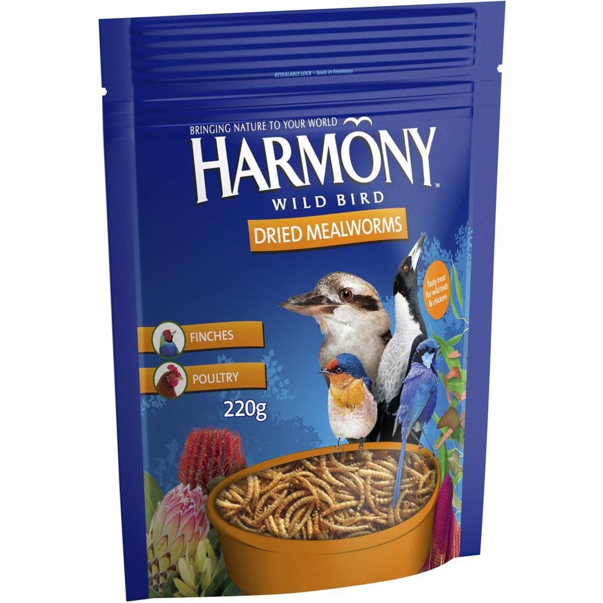 Harmony Mealworms 220g Woolworths
