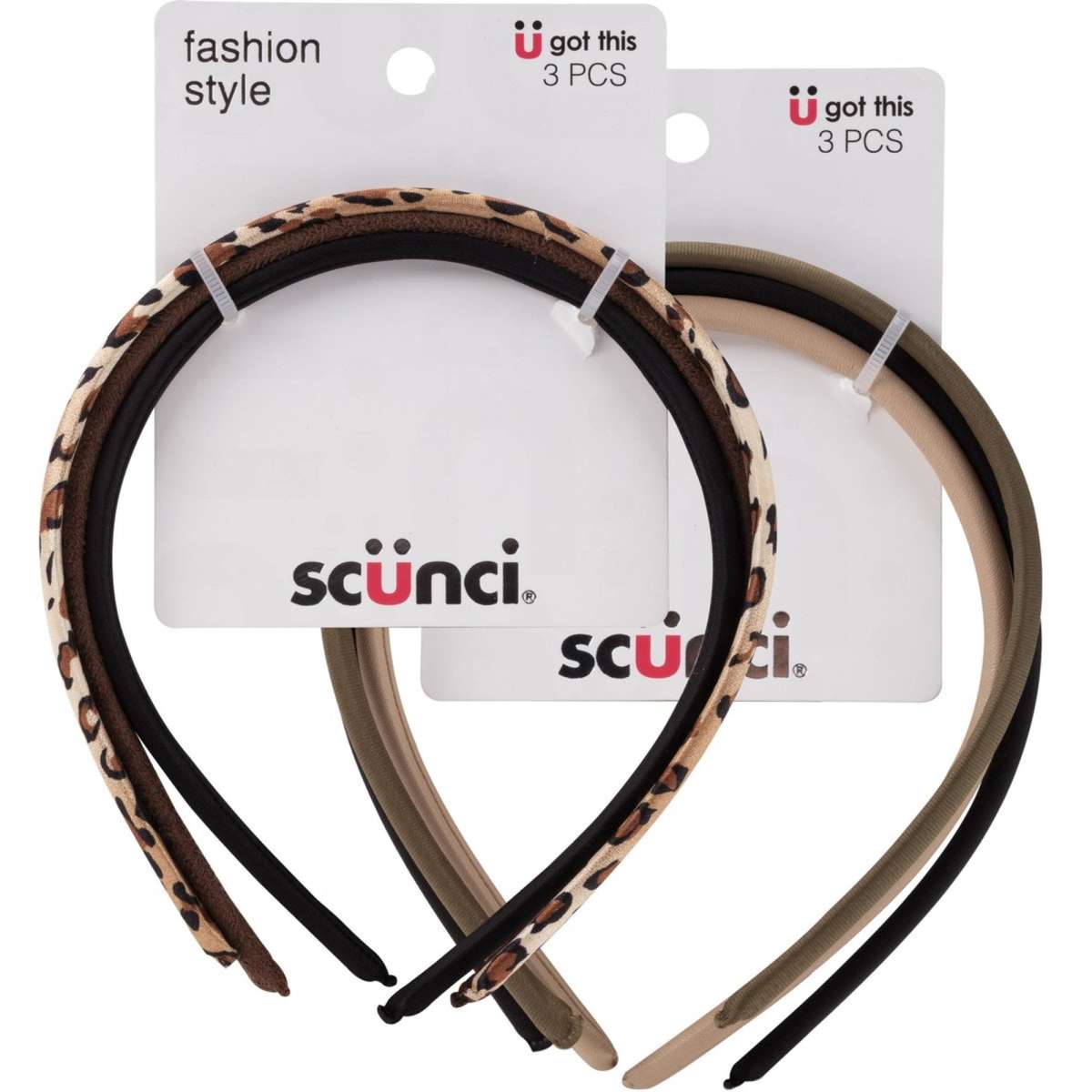 Scunci Headbands Slim 3 Piece Designs may vary Woolworths