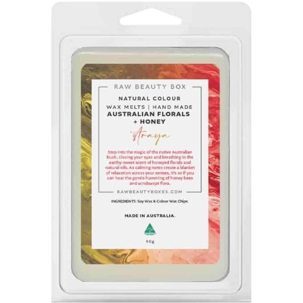 Raw Beauty Box Australian Florals + Honey Natural Colour Wax Melt 1EA