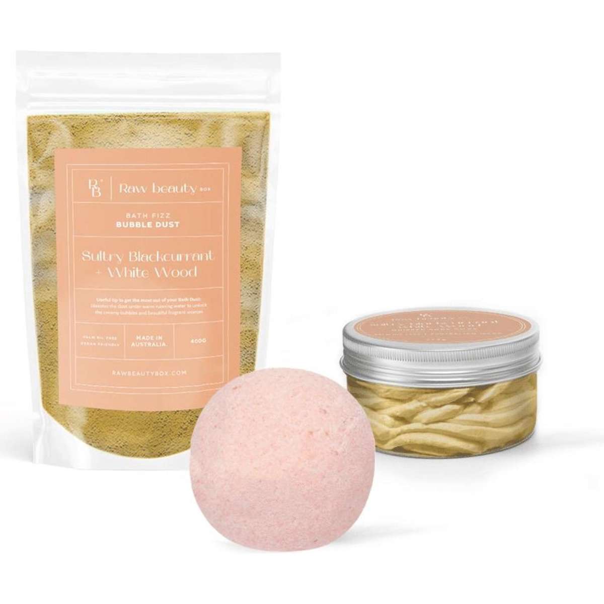 Raw Beauty Box Sultry Blackcurrent + White Wood Perfume Pack 1 Pack