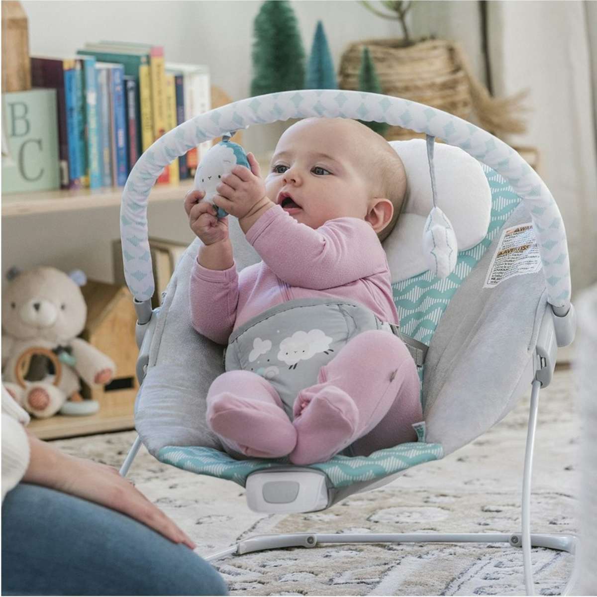 Ingenuity Ity Bouncity Bounce Vibrating Deluxe Bouncer Goji Woolworths