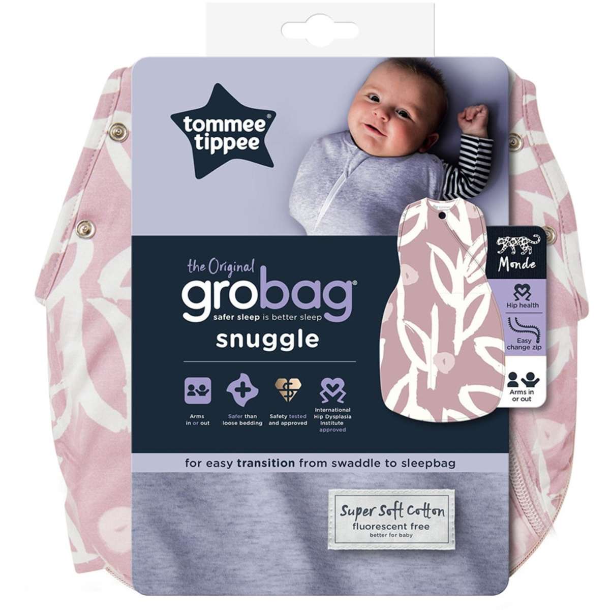 Tommee Tippee Grobag Snuggle Baby Sleep Bag Botanical 04M 2.5TOG