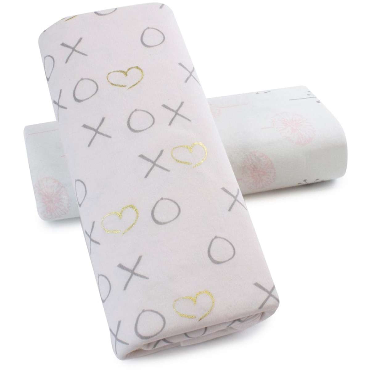 Bubba Blue Bamboo Pink Bloom Jersey Swaddle Wraps 2pc Woolworths