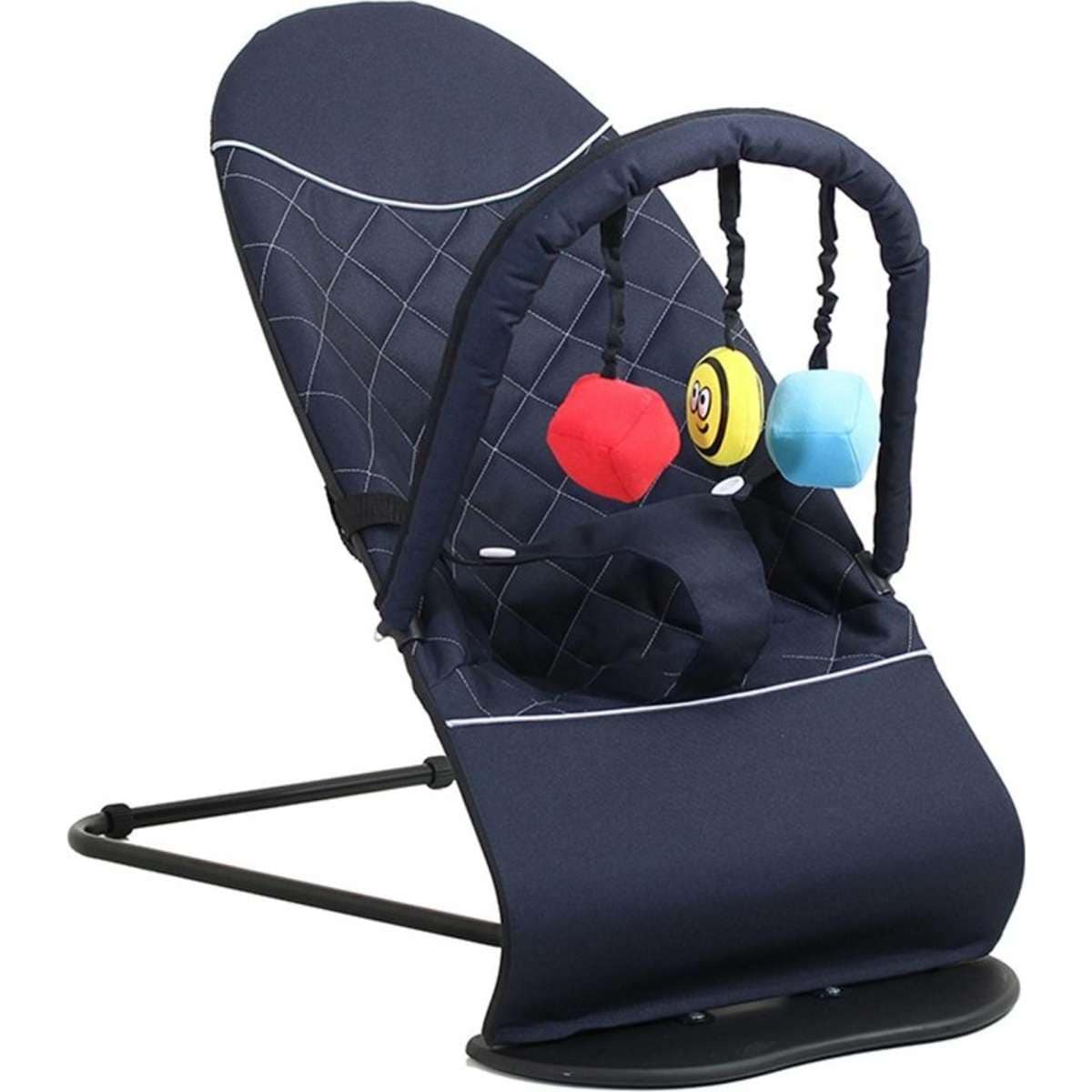 VeeBee Baby Minder Bouncer w/ Toy Bar Navy Woolworths