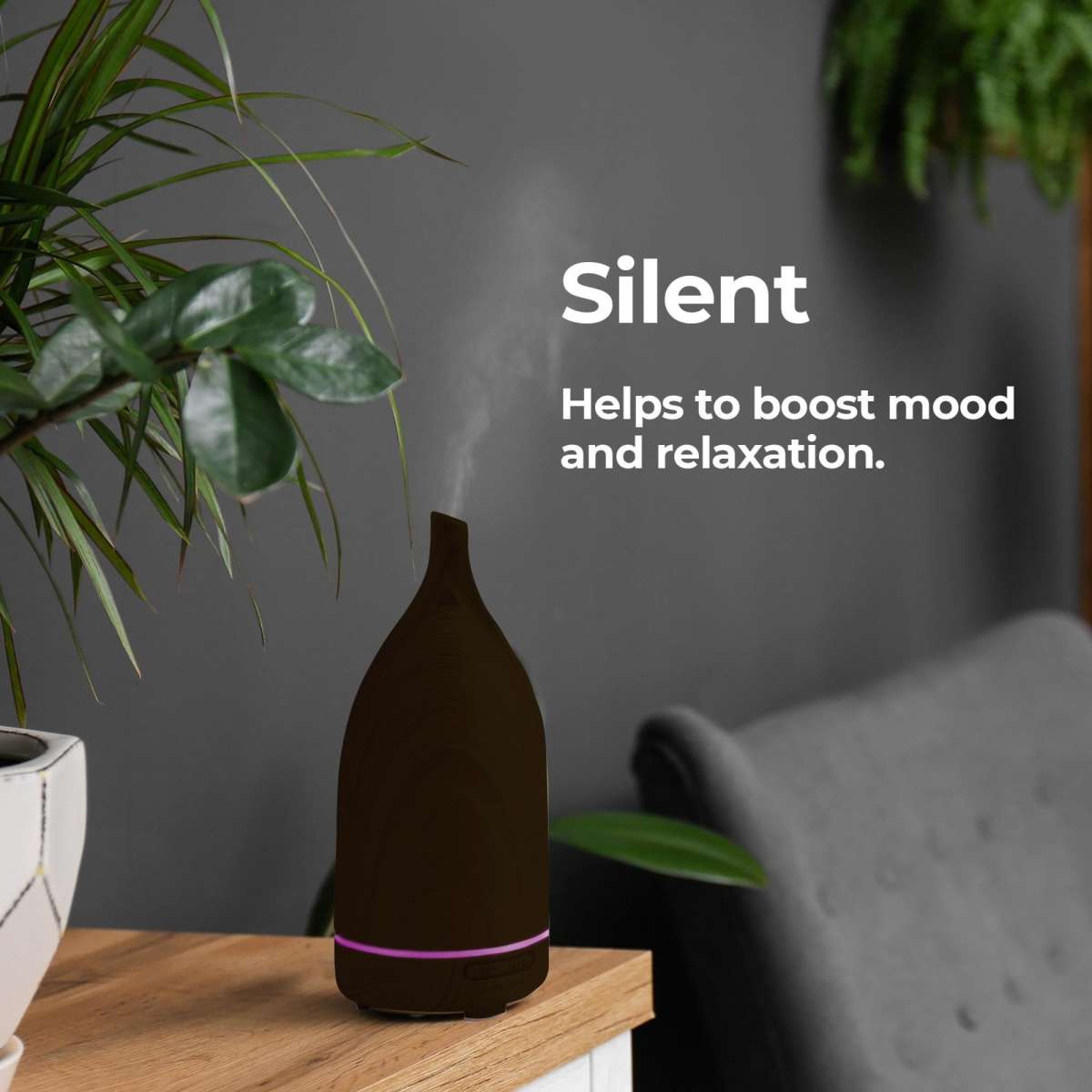 Milano Decor Aroma Diffuser with 3 Oils 100ml Dark Wood Woolworths