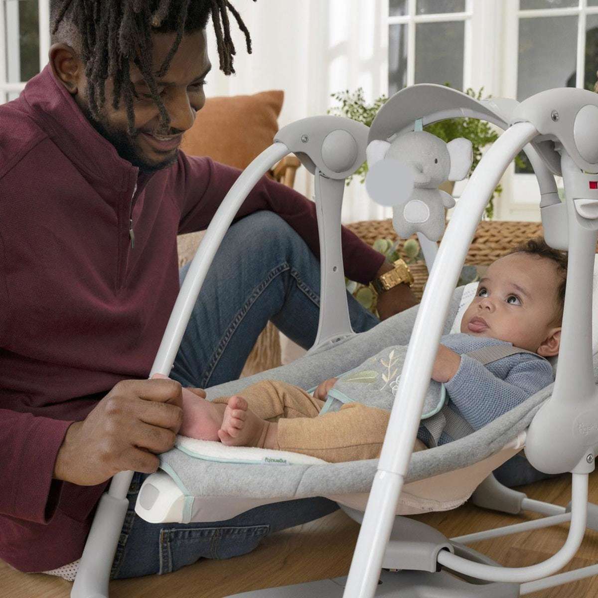 Ingenuity PowerAdapt Portable Swing Swell Woolworths