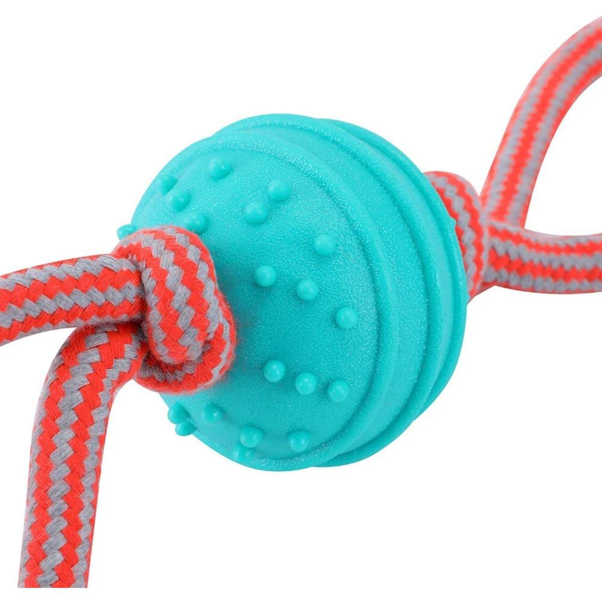 Paws & Claws Super Tuggers TPR Ball/Rope Double Tugger 40cm | Woolworths