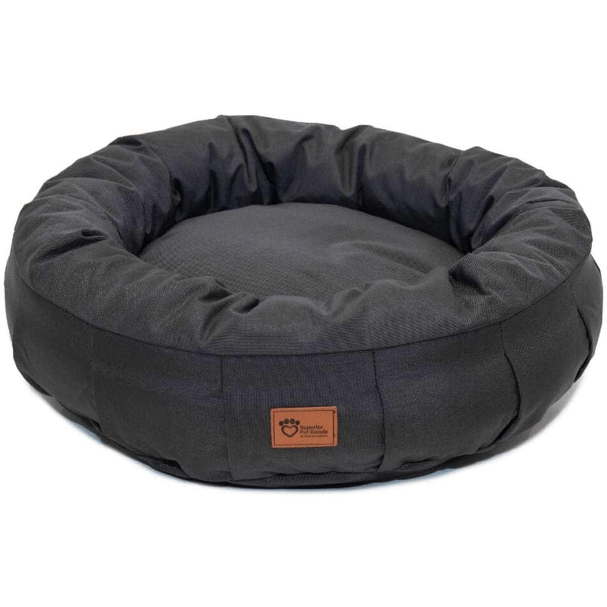Superior Pet Goods Medium Harley Canvas Charcoal Pet/Dog Bed Woolworths