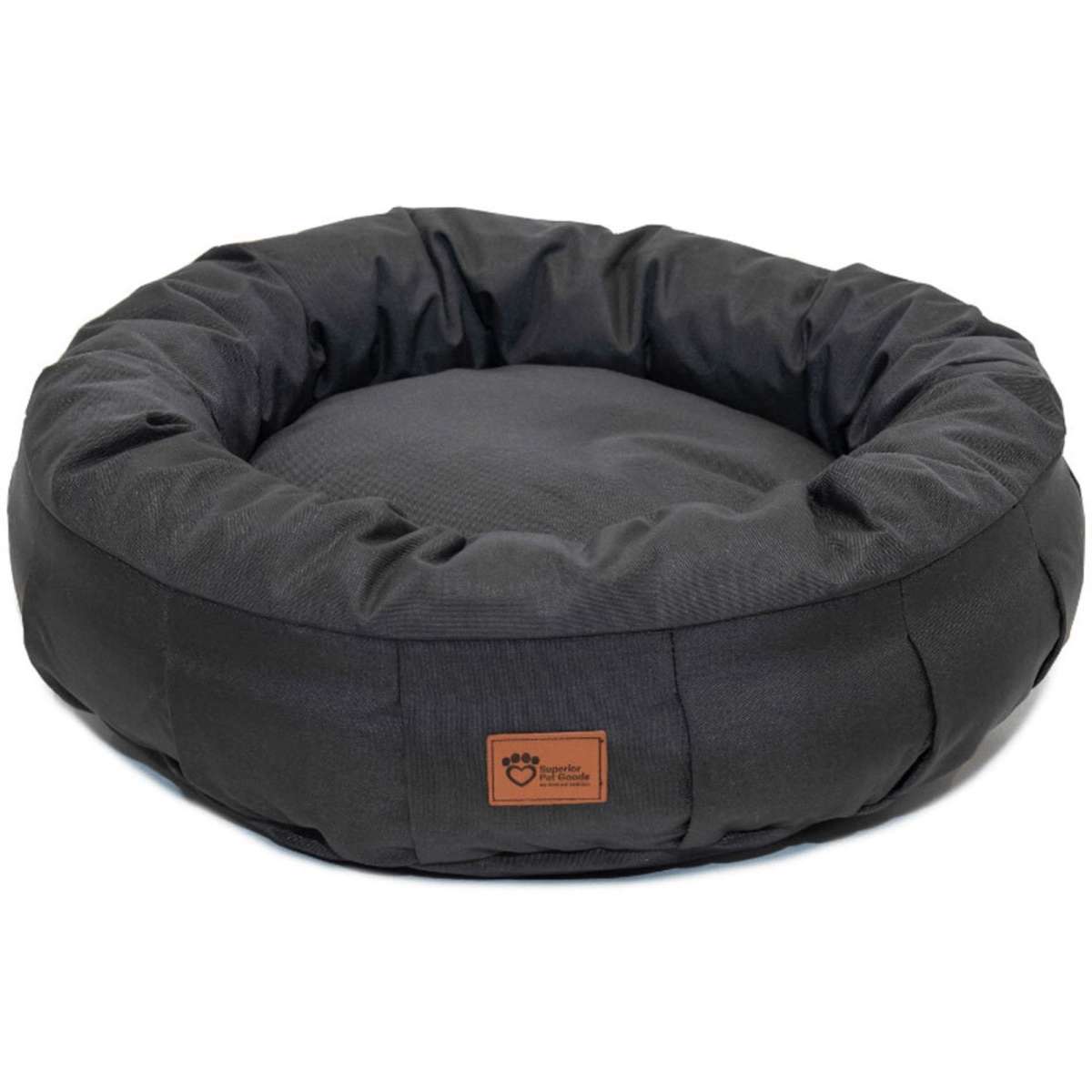 Superior Pet Goods Jumbo Harley Canvas Charcoal Pet/Dog Bed Woolworths