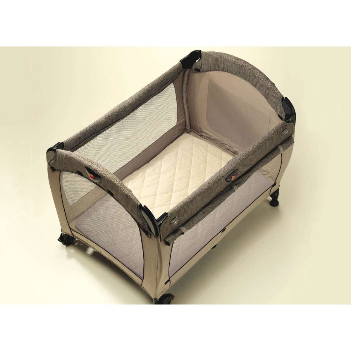 Playette Quilted Travel Cot Fitted and Padded Sheet Cream Woolworths