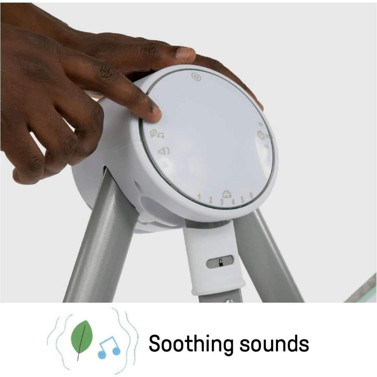 Ingenuity AnyWay Sway PowerAdapt DualDirection Portable Swing Ray