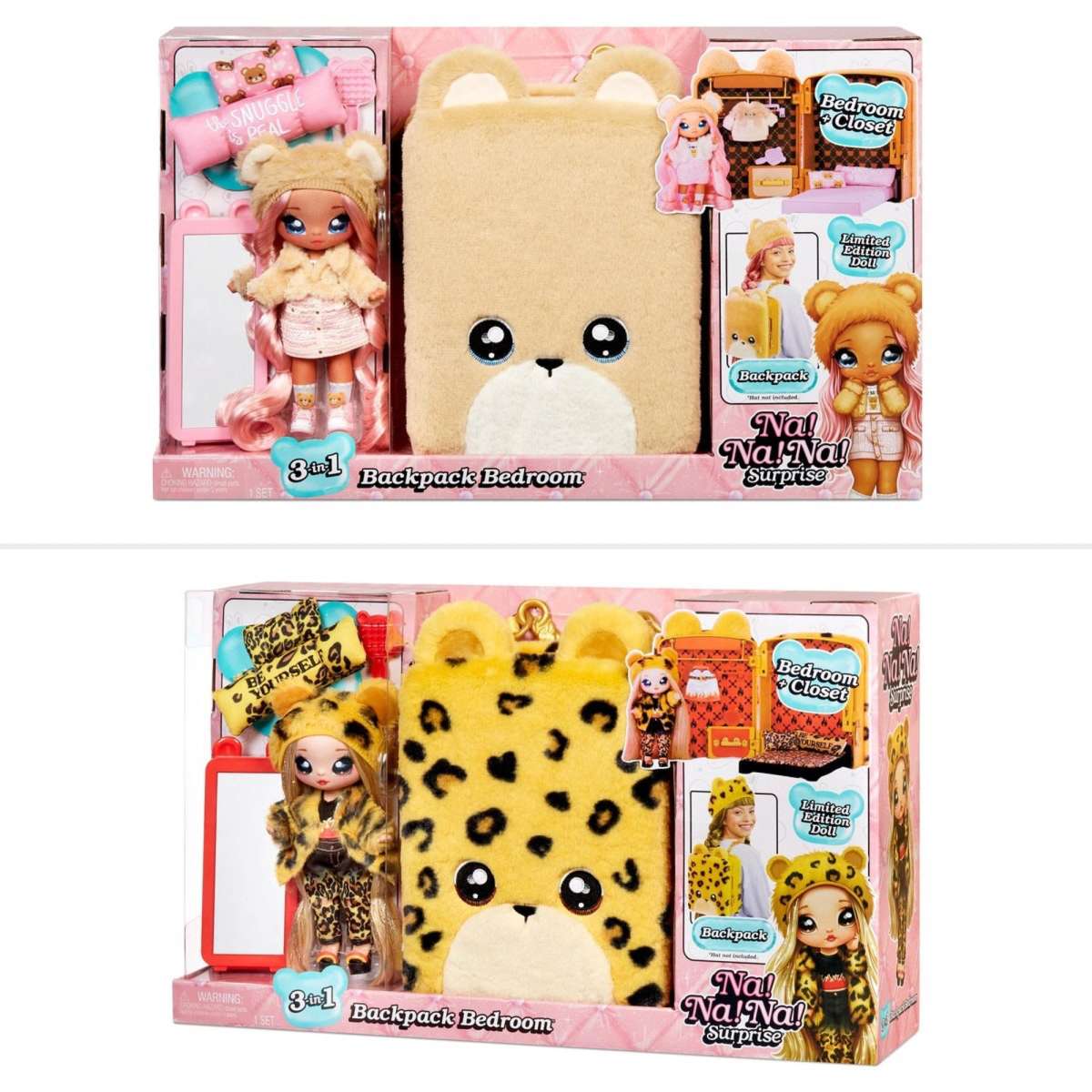 Na! Na! Na! Surprise 3in1 Backpack Bedroom Playset Designs may vary