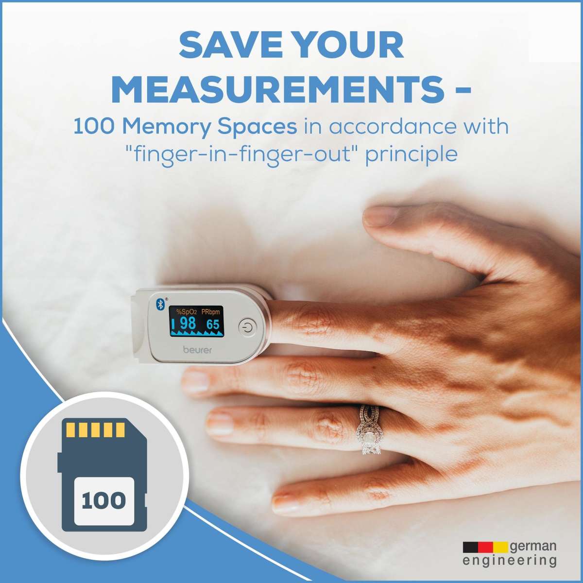 Beurer PO60 Bluetooth Pulse Oximeter Woolworths