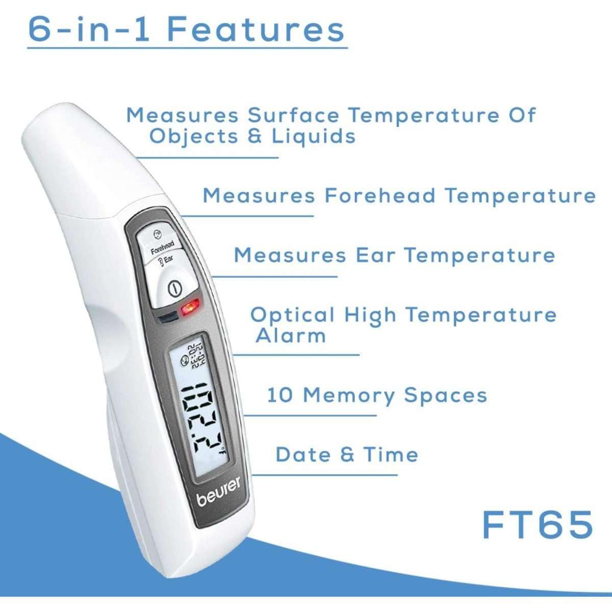 Beurer FT65 Multi Function Digital Thermometer Woolworths