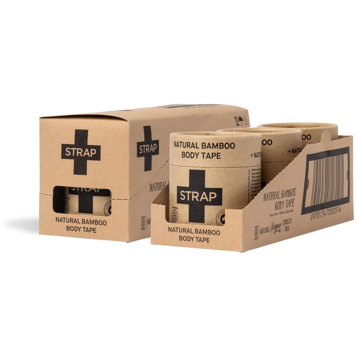 Strap Natural Bamboo Body Tape x 3 Woolworths