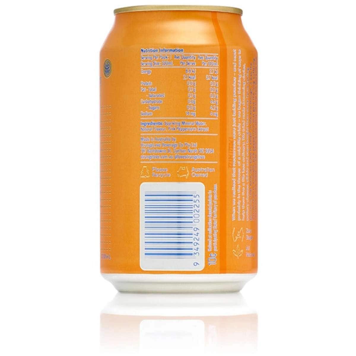 StrangeLove Infused Sparkling Water 4 Mixed Flavours 330ml Cans 4x4