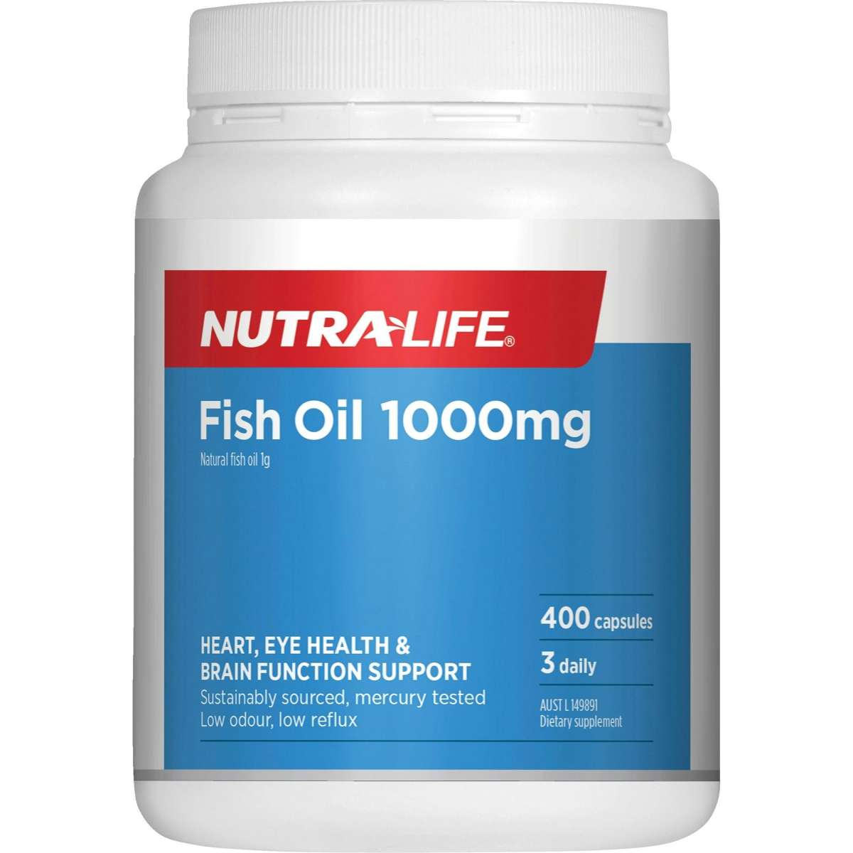 Nutralife Fish Oil 1000mg 400capsules Woolworths