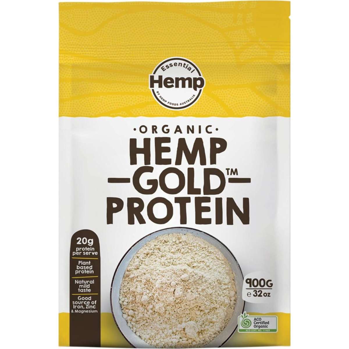 Essential Hemp Organic Hemp Gold Protein 900g Woolworths