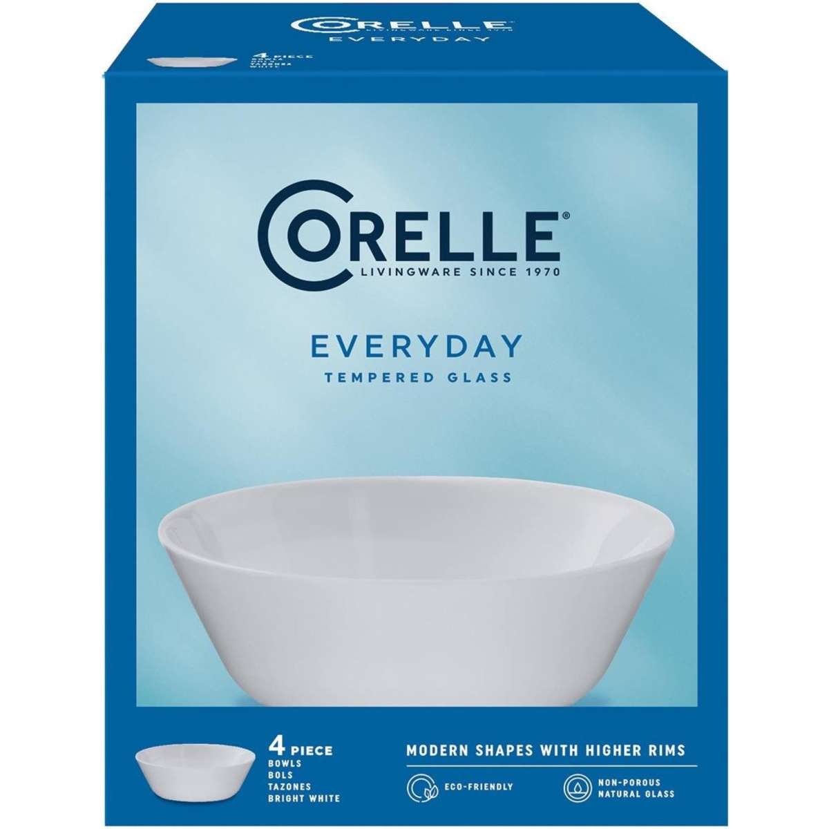 Corelle Everyday 4Piece Bowl White Woolworths
