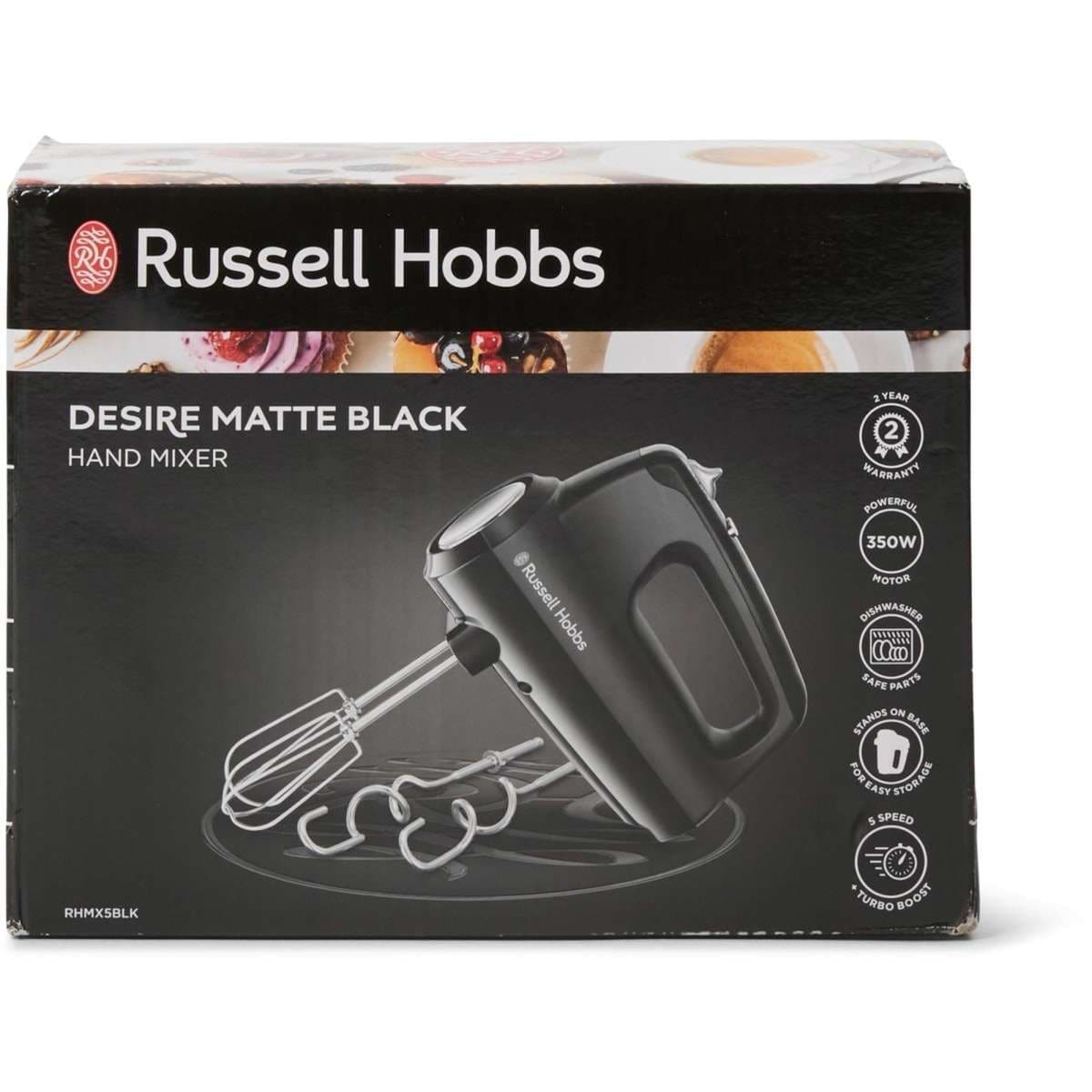 Russell Hobbs Desire Hand Mixer Matte Black Woolworths