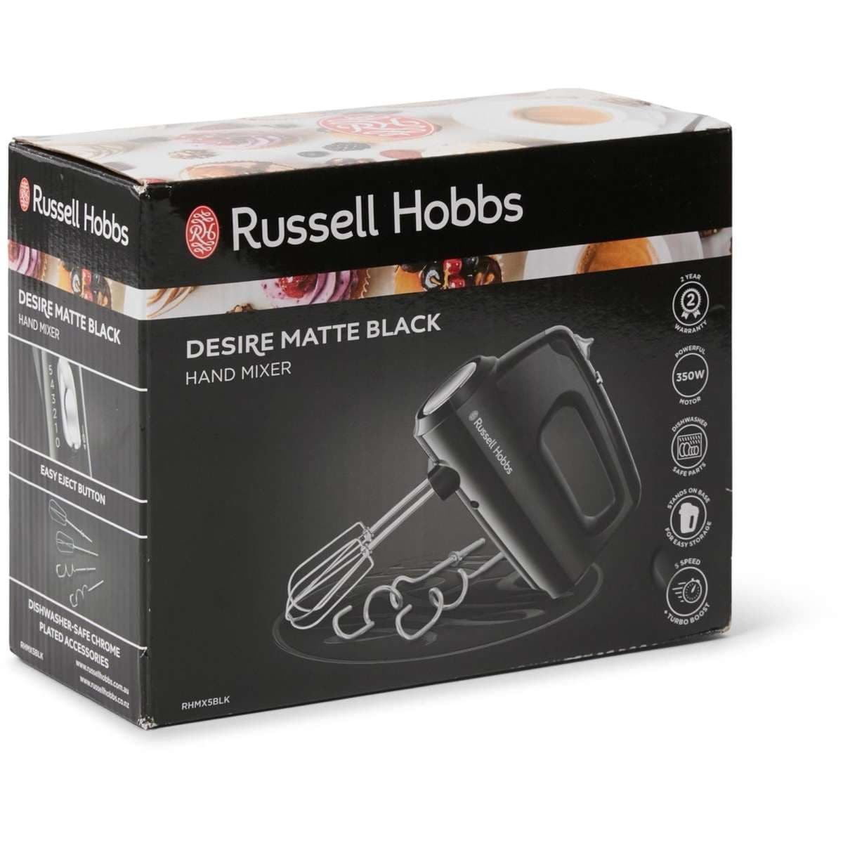 Russell Hobbs Desire Hand Mixer Matte Black Woolworths