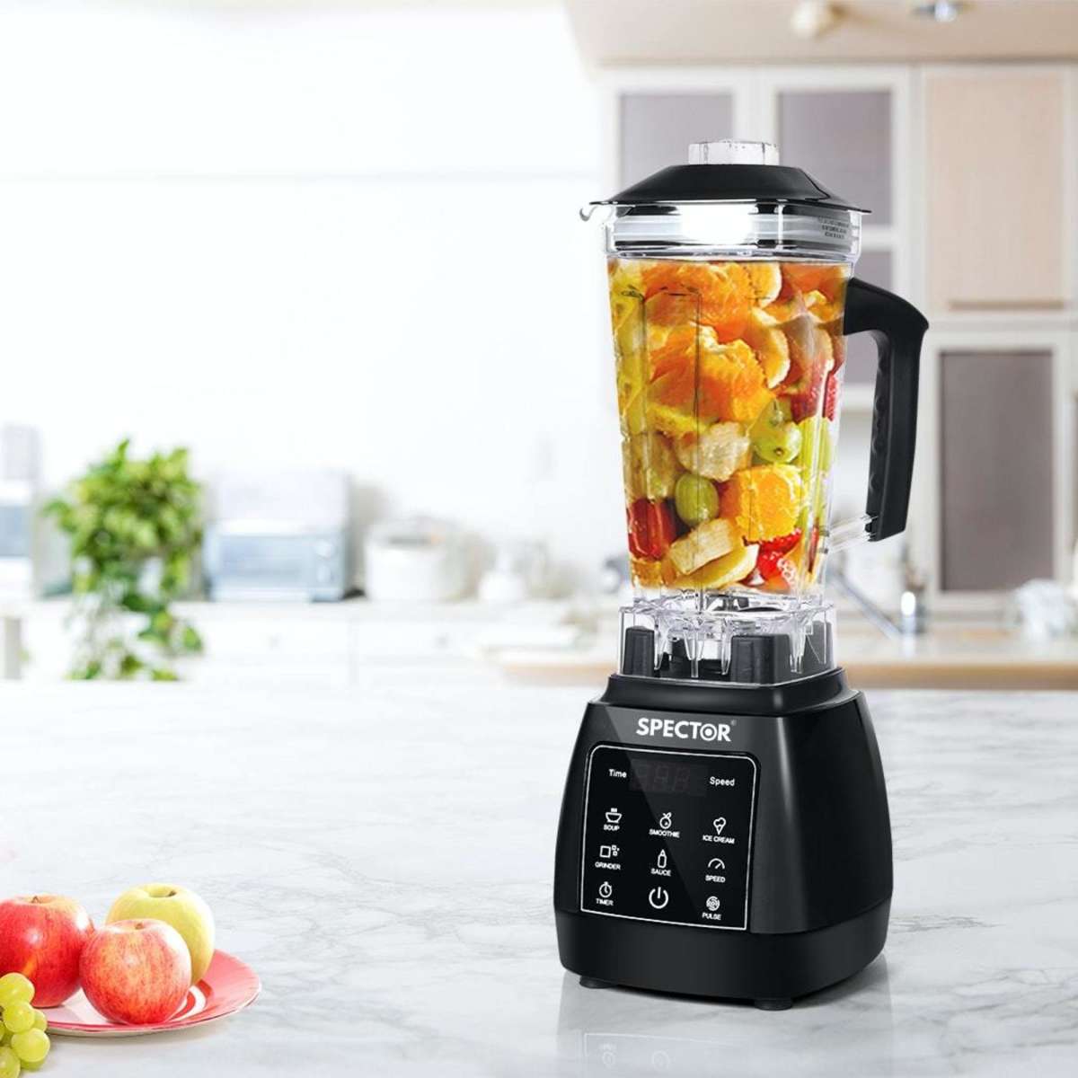 Spector 2L Commercial Blender Mixer Food Processor Kitchen Juicer Smoothie Ice Crush Black