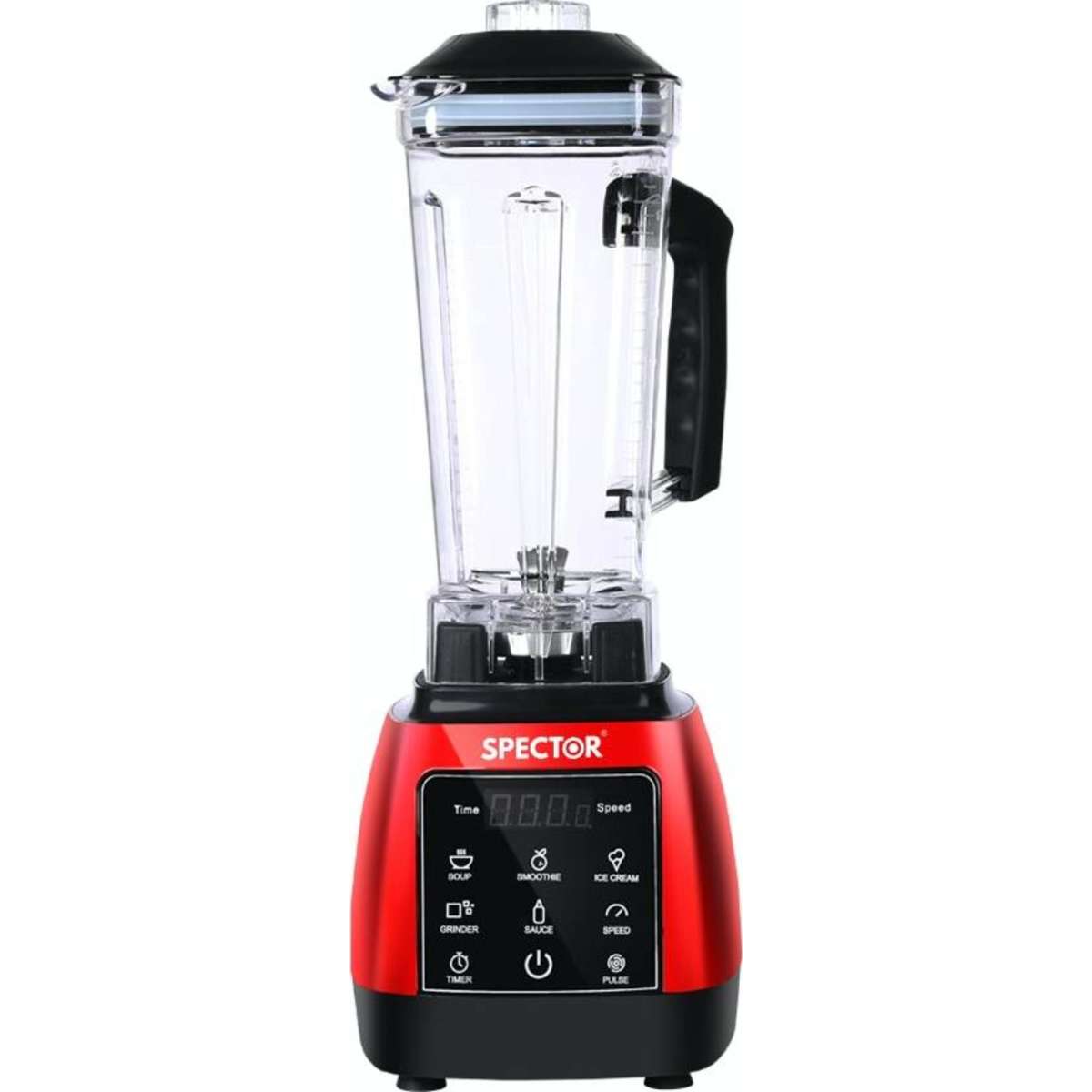 Spector 2L Commercial Blender Mixer Food Processor Kitchen Juicer Smoothie Ice Crush Red